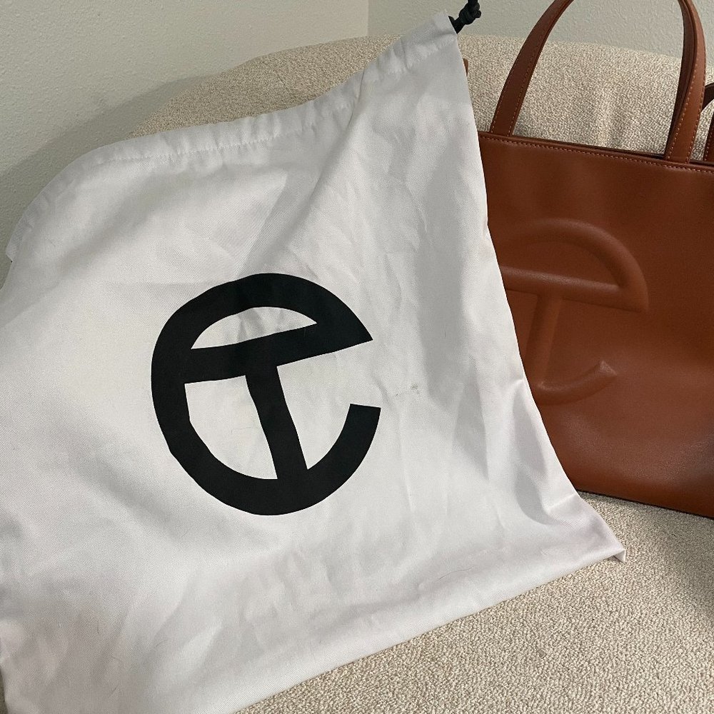 Authentic Telfar Medium Tan Bag - image 4